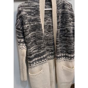 Banana Republic Grey/Cream Cardigan